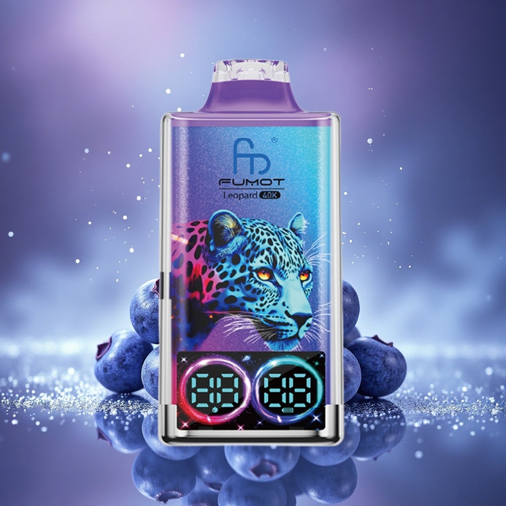 Fumot Leopard 40K Puffs Myrtille Sur Glace avec 5% Nicotine et 700mAh