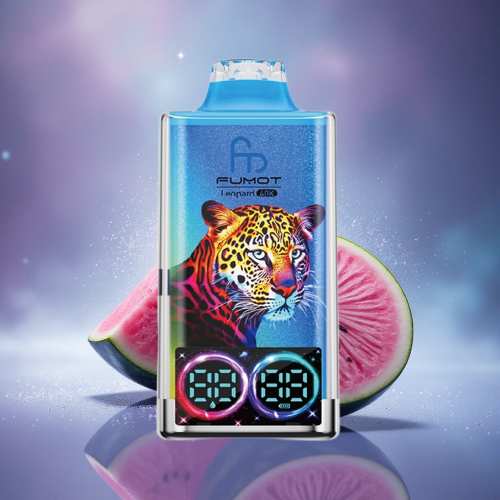 Fumot Leopard 40K Puffs Pastèque Bubblegum Dual Mesh 5% Type-C