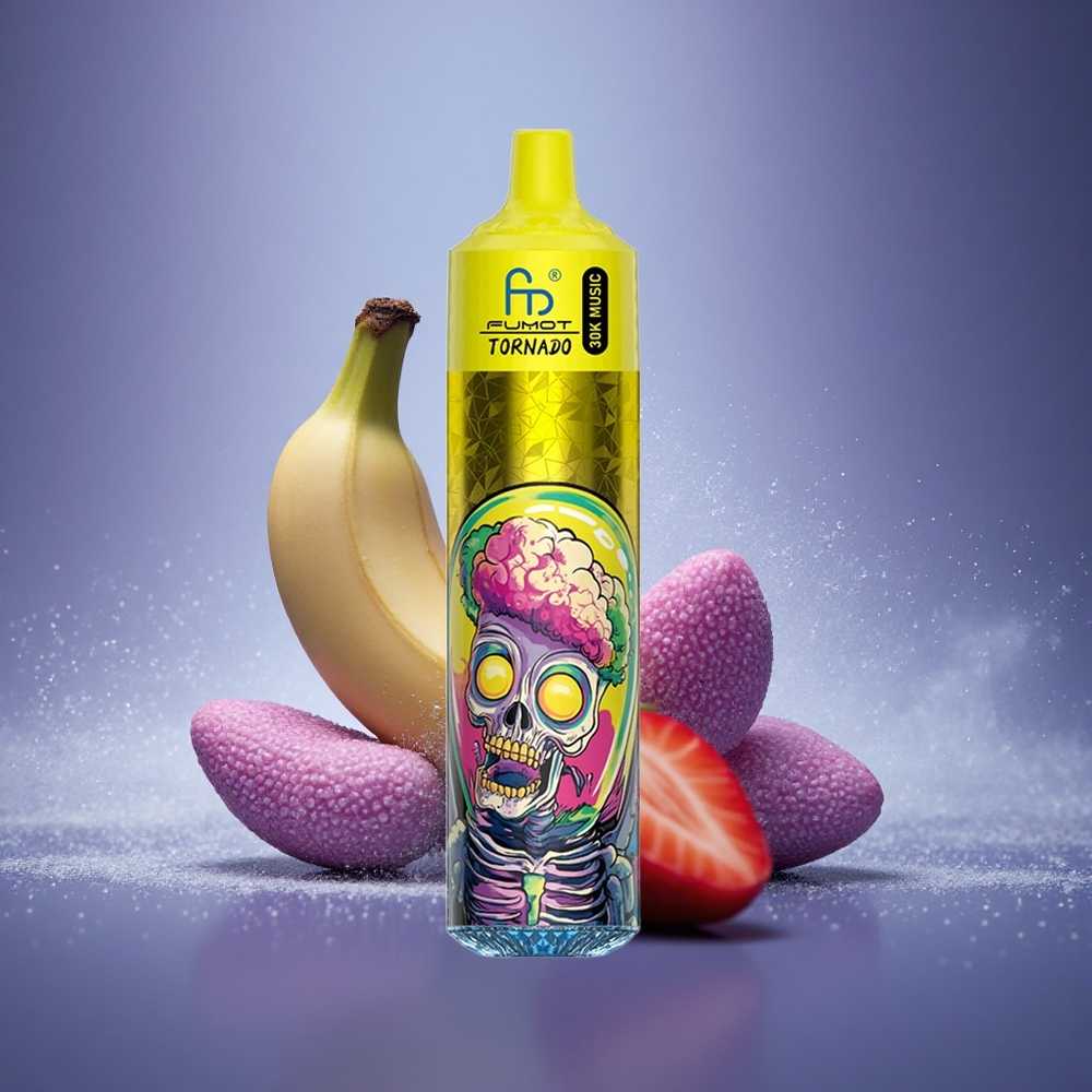 Fumot Randm Tornado 30000 Puffs Banane Fraise 30mL 1.0 Ohm