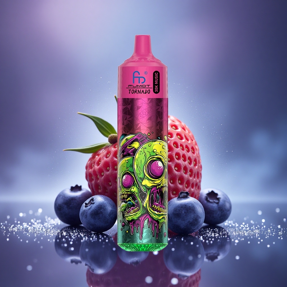 Fumot Randm Tornado 30000 Puffs Fraise Myrtille LED 30mL 5% Mesh