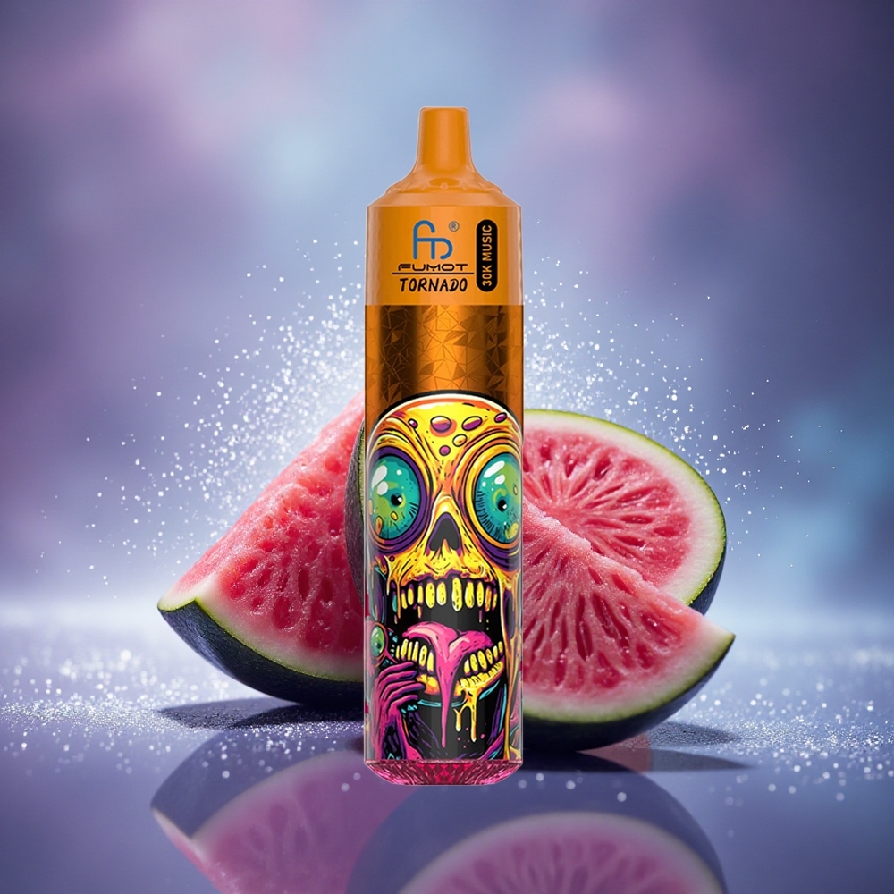Fumot Randm Tornado 30000 Puffs Fraise Pastèque LED Rechargeable 30mL