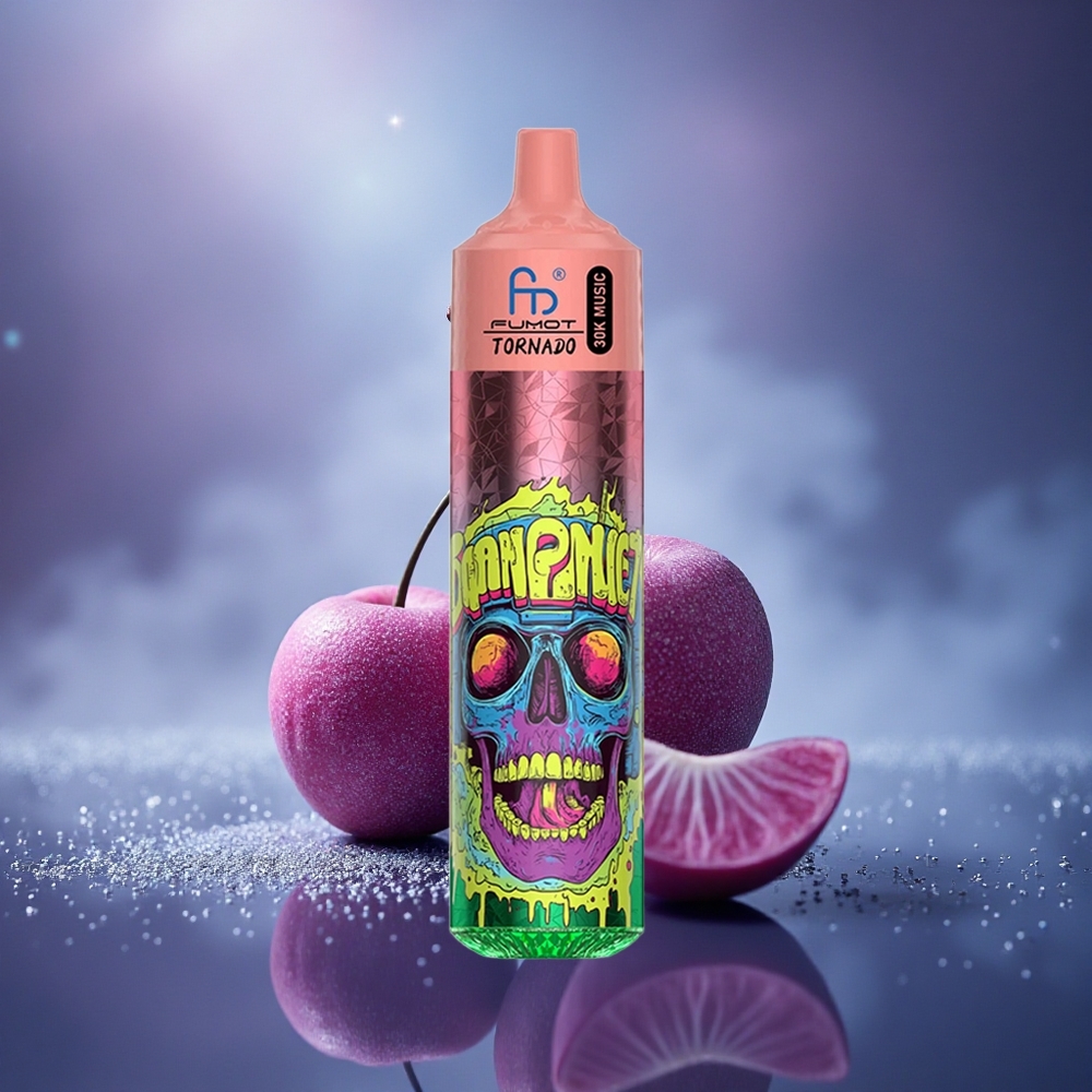 Fumot Randm Tornado 30000 Puffs Triple Cerise Mesh Noir 30mL