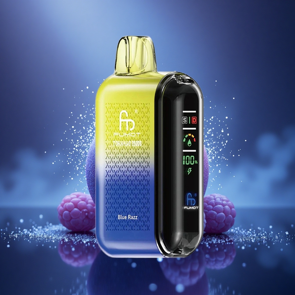 Fumot Tornado 20000 Puffs Bleu Framboise Double Mesh 20ml