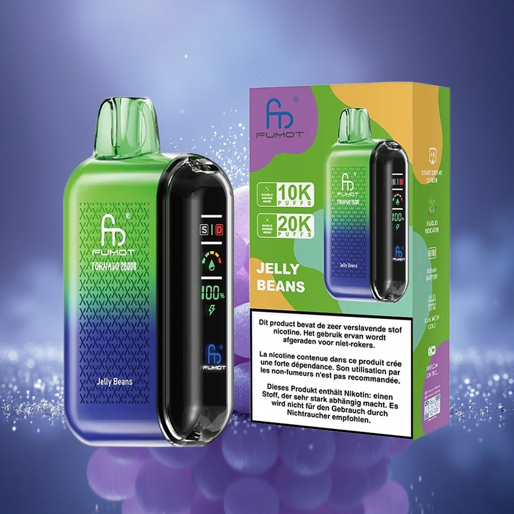 Fumot Tornado 20000 Puffs Bonbon Jelly Dual Mesh 20ml Airflow