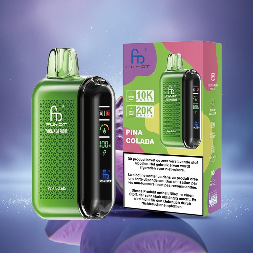 Fumot Tornado 20000 Puffs Colada Double Mesh Électrique