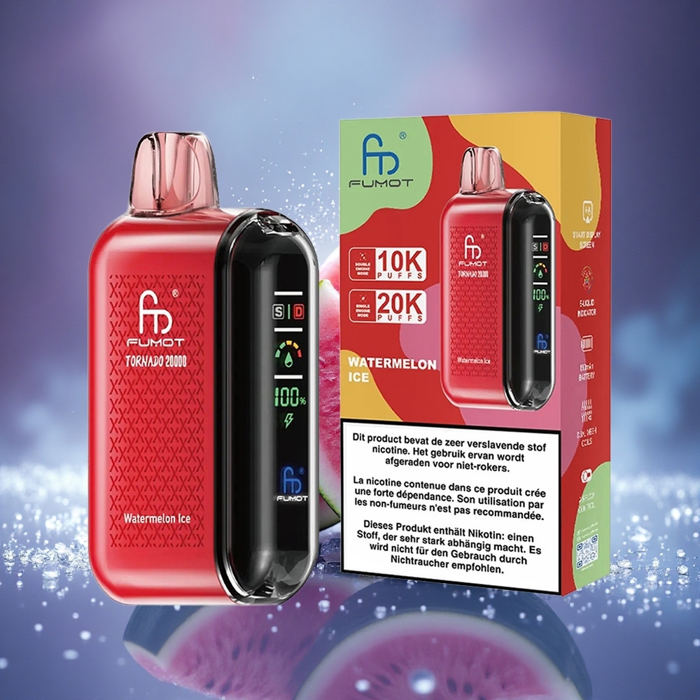 Fumot Tornado 20000 Puffs Glace à la Pastèque Dual Mesh