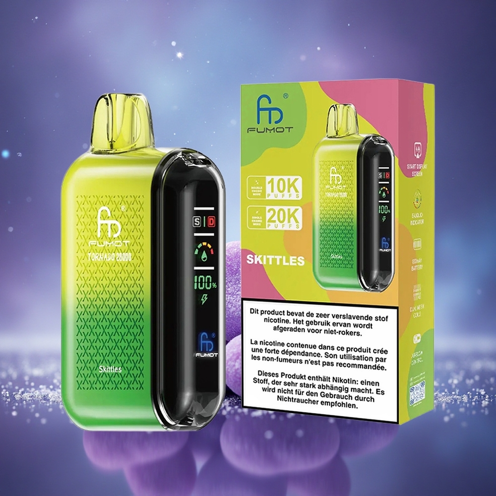 Fumot Tornado 20000 Puffs Éclats de Dual Mesh