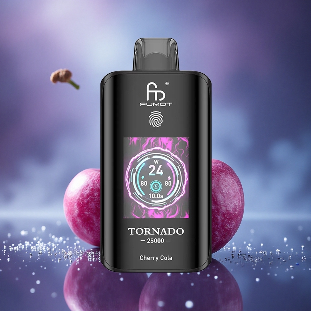 Fumot Tornado 25000 Puffs Cola Cerise Écran HD 700mAh 20ml