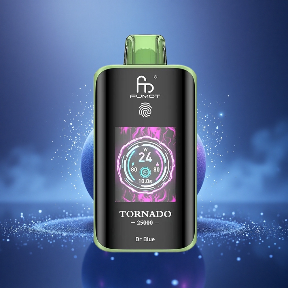 Fumot Tornado 25000 Puffs Docteur Bleu Écran HD Batterie 700mAh