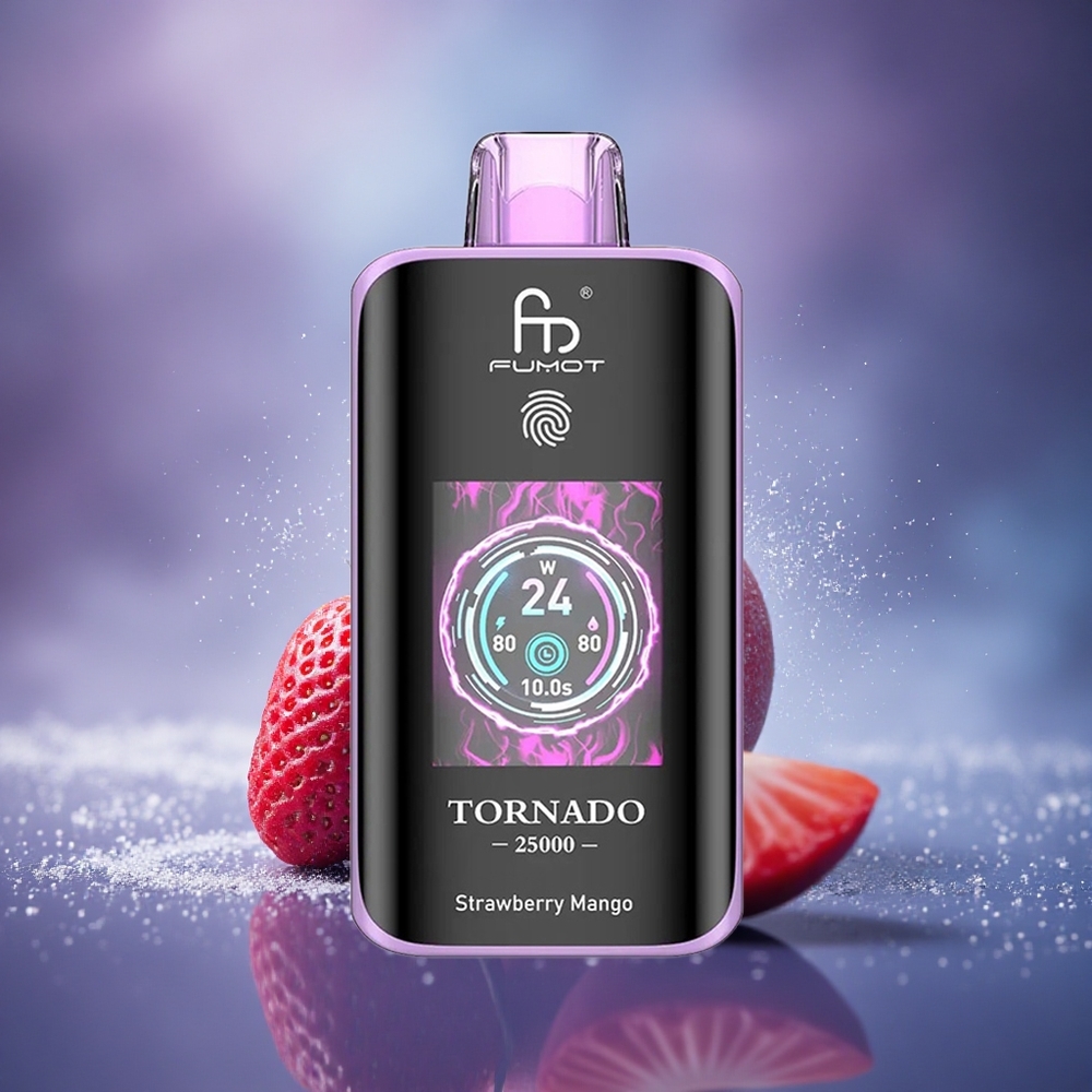 Fumot Tornado 25000 Puffs Fraise Mangue Écran HD 700mAh 20ml