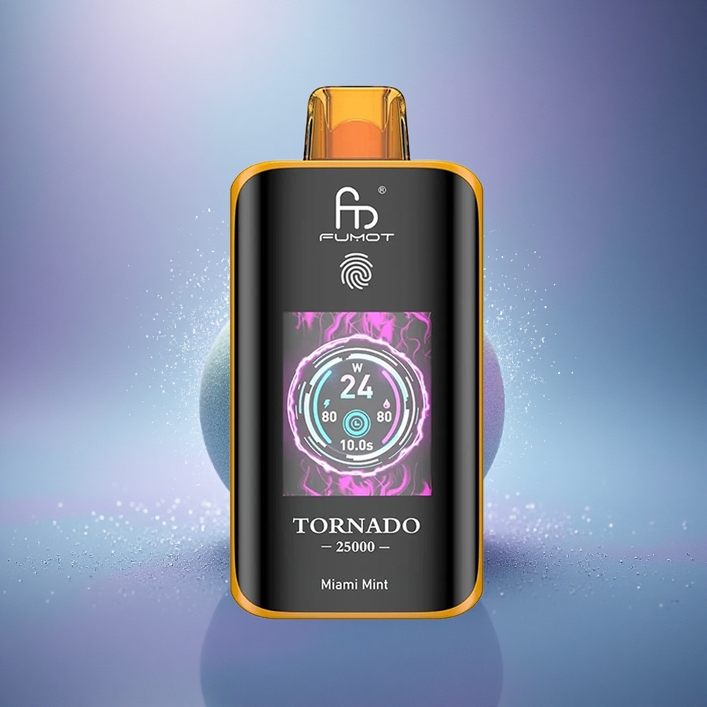Fumot Tornado 25000 Puffs Menthe Miami Écran HD 700mAh 20ml