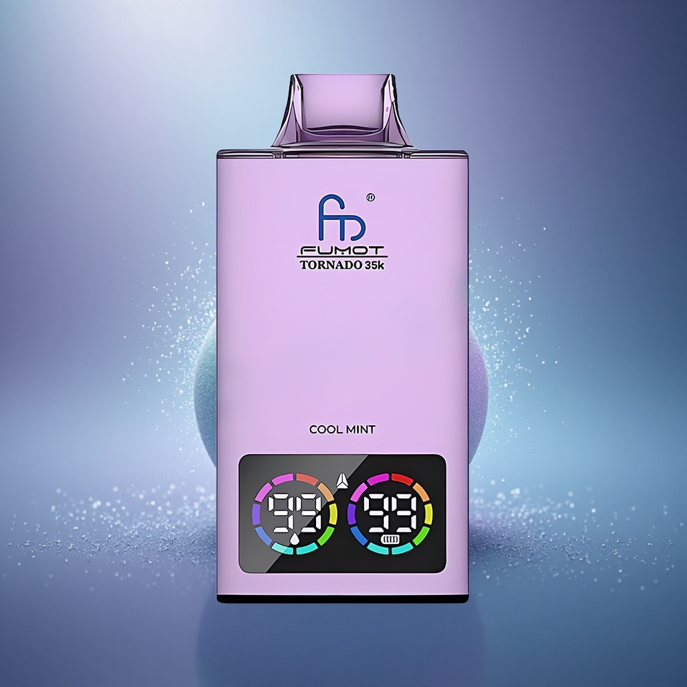 Fumot Tornado 35000 Puffs Menthe Fraîche Double Mesh Lumières RGB