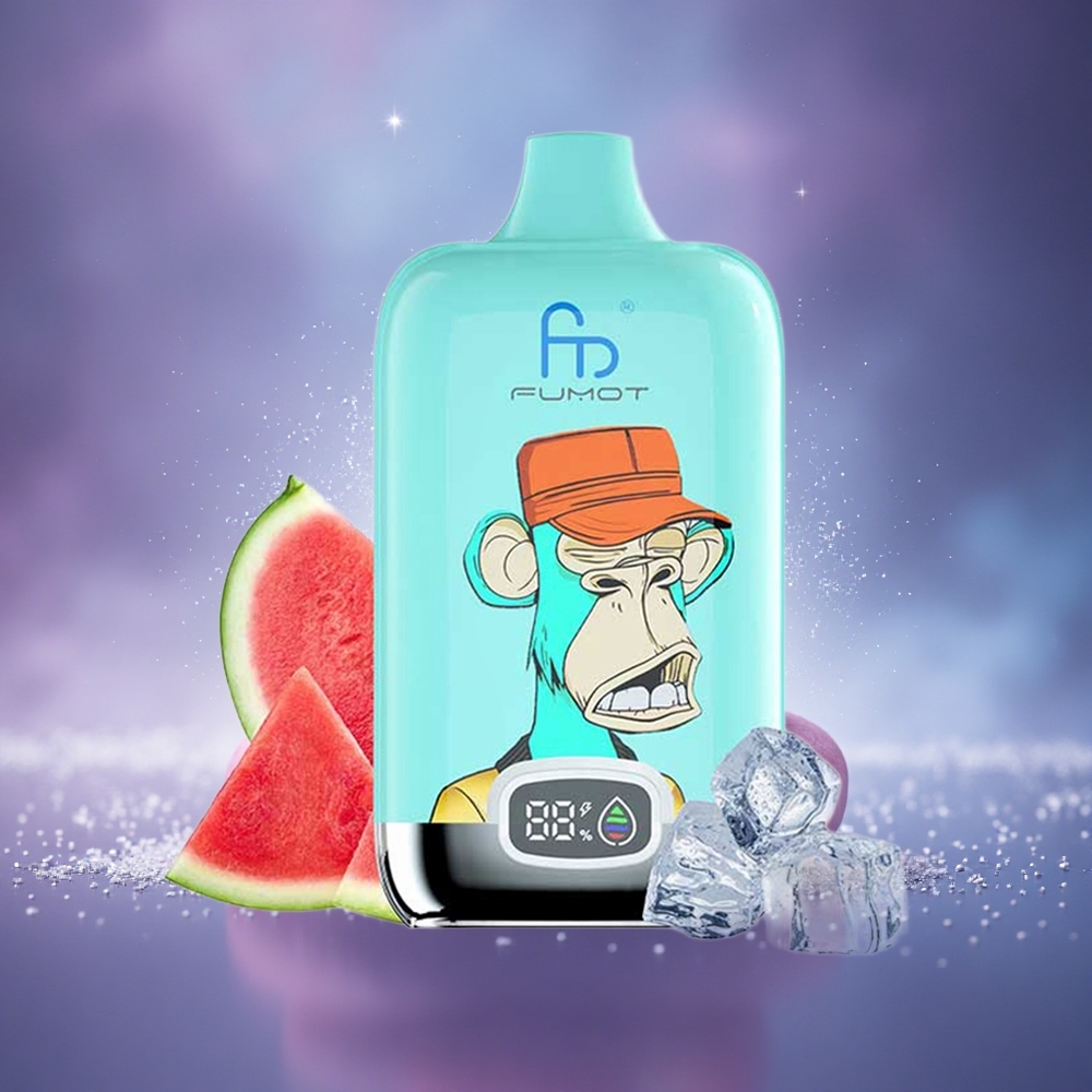 Fumot Tornado Digital Box 12000 Puffs Beignet Fraise Mesh Type-C 20ml