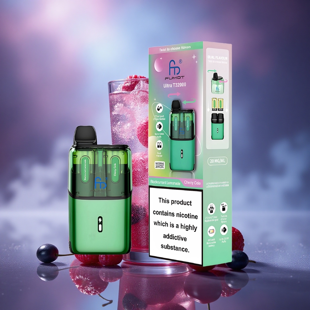 Fumot Ultra T32000 Puffs Cassis Limonade - Cola Cerise à Charge Rapide Type-C et Batterie 800mAh
