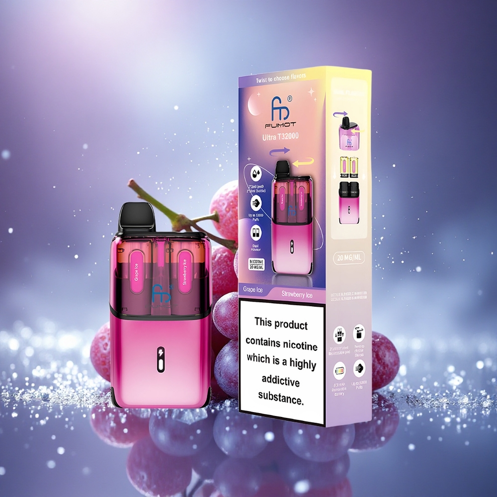 Fumot Ultra T32000 Puffs Glace Fraise - Type-C Rapide 800mAh