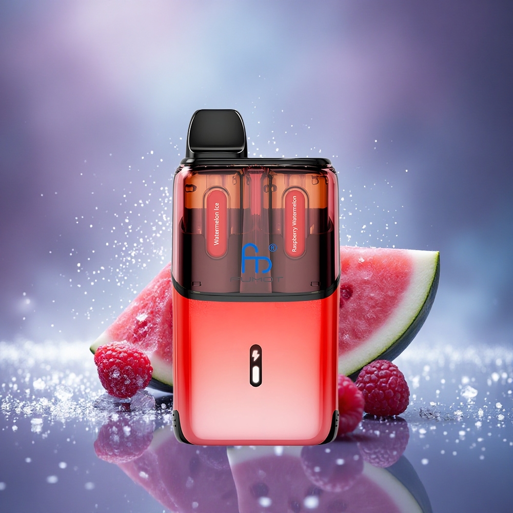 Fumot Ultra T32000 Puffs Glace Pastèque Framboise avec Batterie 800mAh et Charge Rapide Type-C