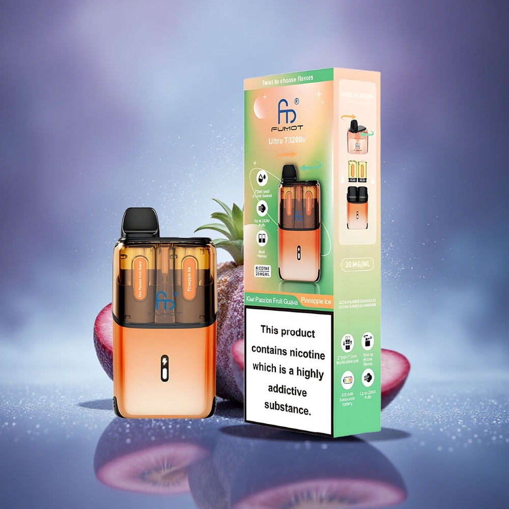 Fumot Ultra T32000 Puffs Kiwi Fruit de la Passion Goyave - Glace Ananas avec 800mAh et Type-C