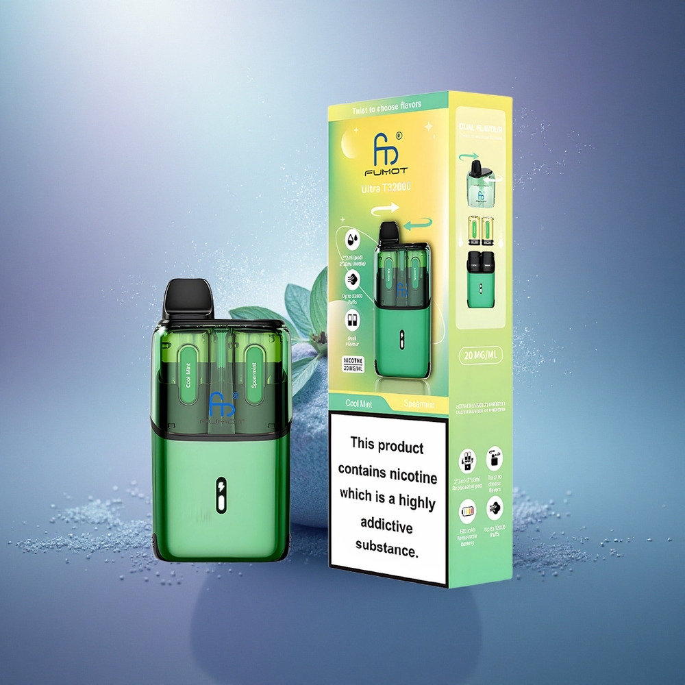 Fumot Ultra T32000 Puffs Menthe Fraîche - Menthe Douce avec 800mAh et Charge Rapide Type-C