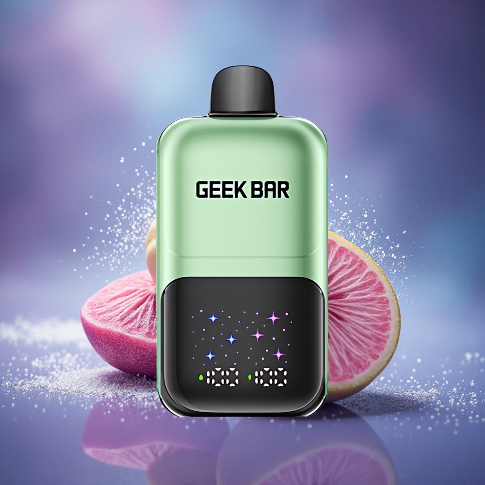 GEEK BAR 2GO 20ml 50000 Puffs Bonbon Acidulé & Fruits Acidulés - Écran Interactif - Double Réservoir - Batterie Rechargeable