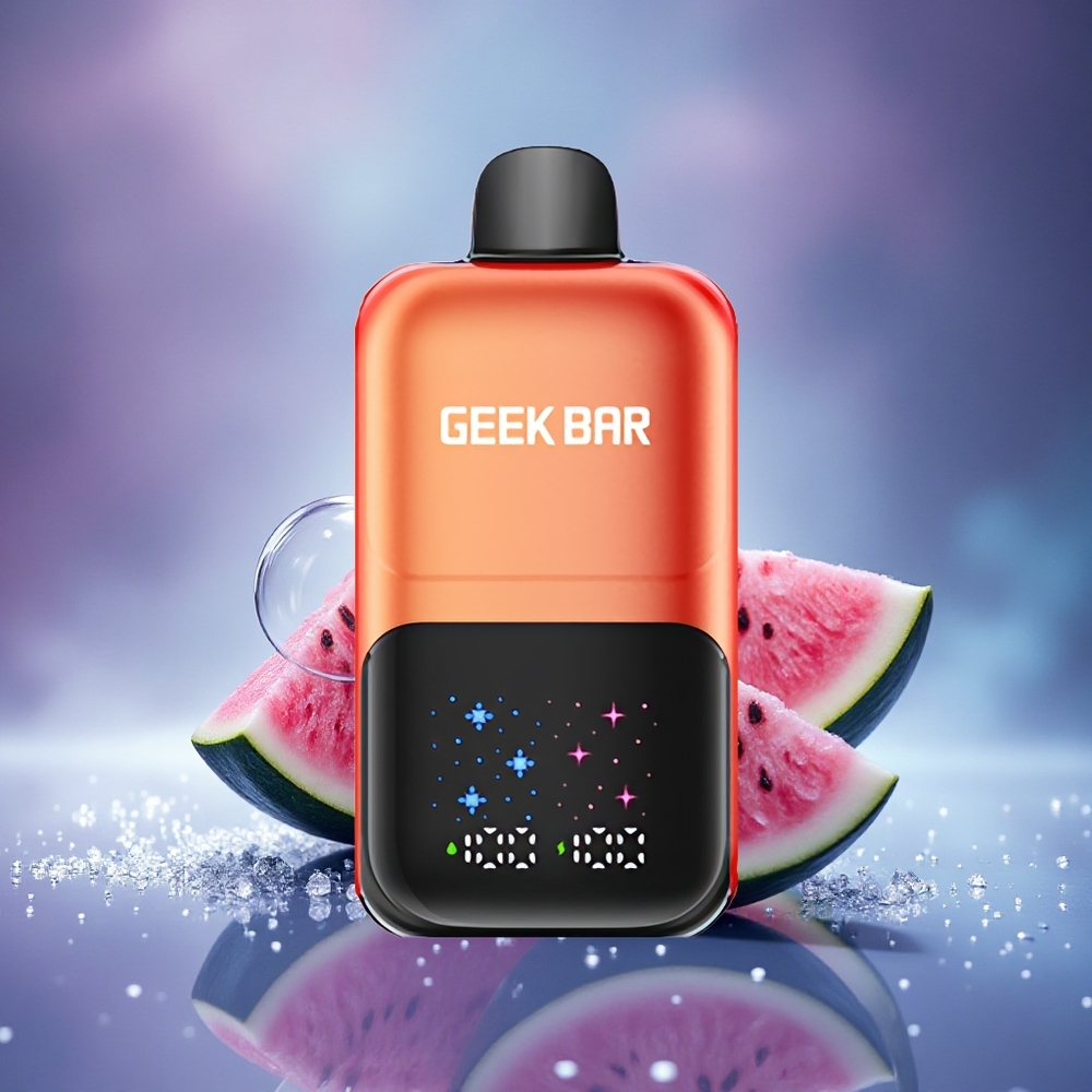 GEEK BAR 2GO 20ml 50000 Puffs Bubble Gum Pastèque Écran Interactif Rechargeable