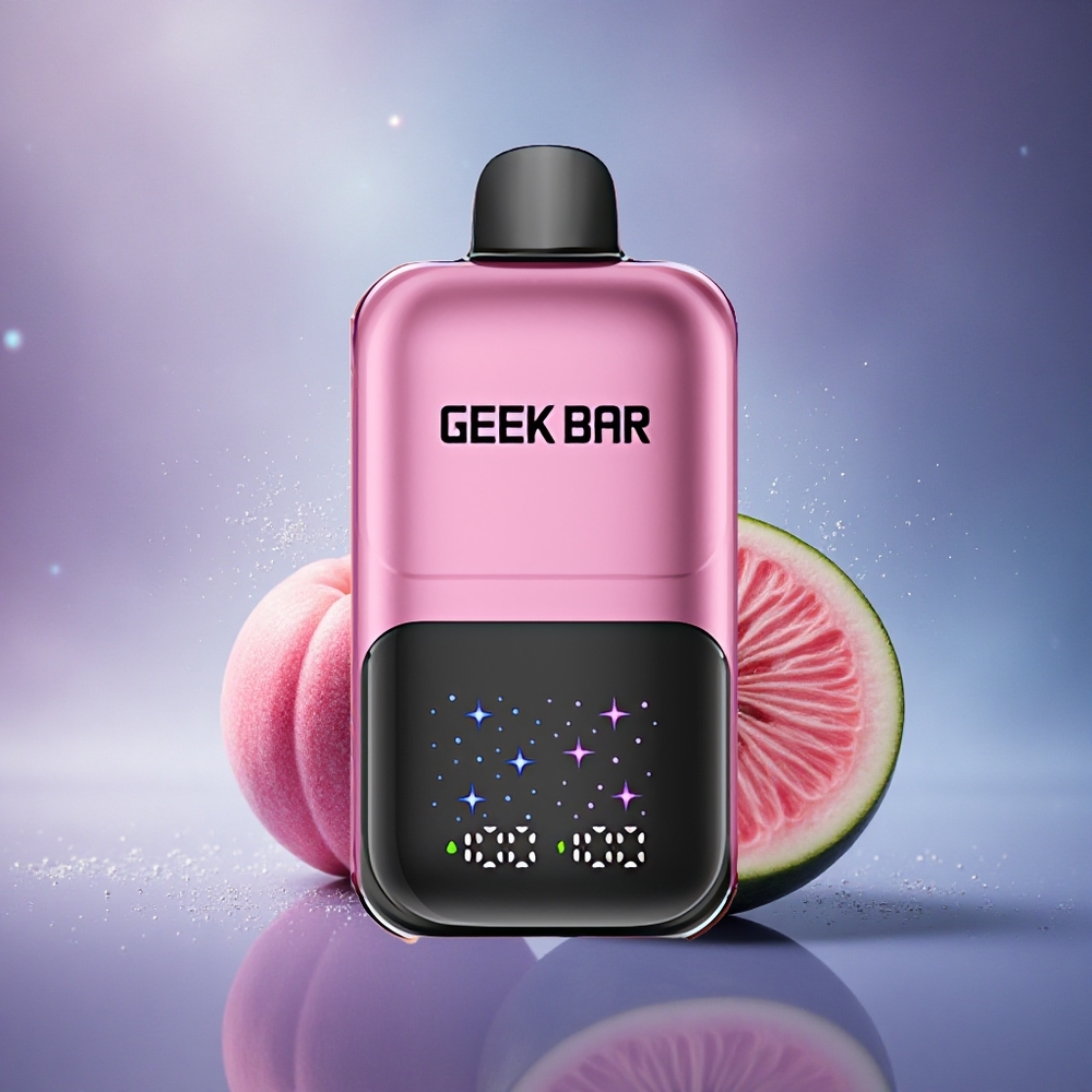 GEEK BAR 2GO 20ml 50000 Puffs Pêche & Pastèque Écran Interactif Rechargeable