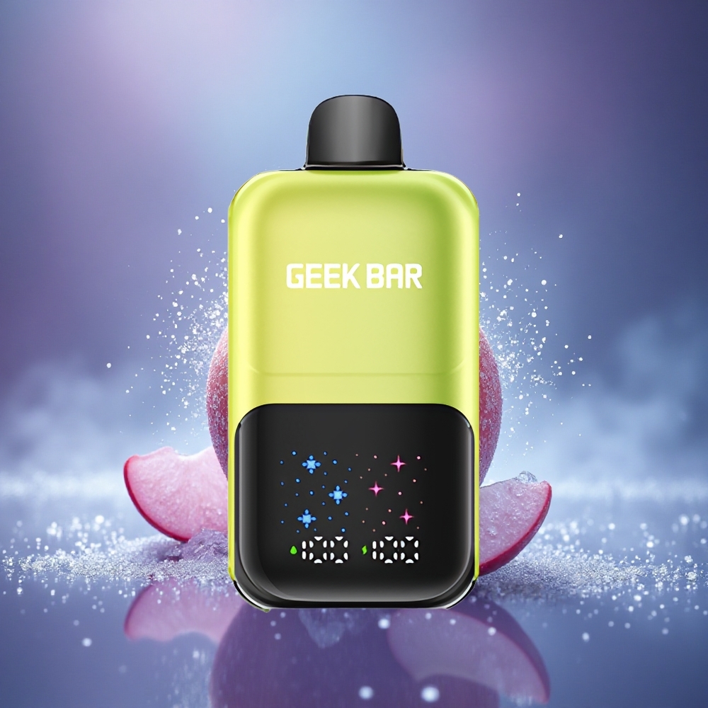 GEEK BAR 2GO 20ml 50000 Puffs Pomme Acidulée Glacée avec Écran Interactif et Batterie Rechargeable