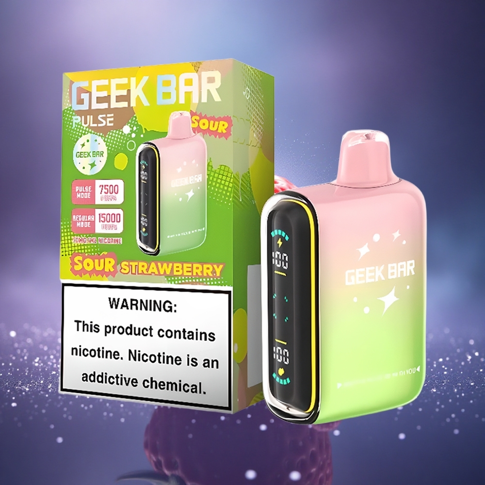 GEEK BAR Pulse 15000 Puffs Édition Acidulée avec 16ML et Flux d\'Air Réglable