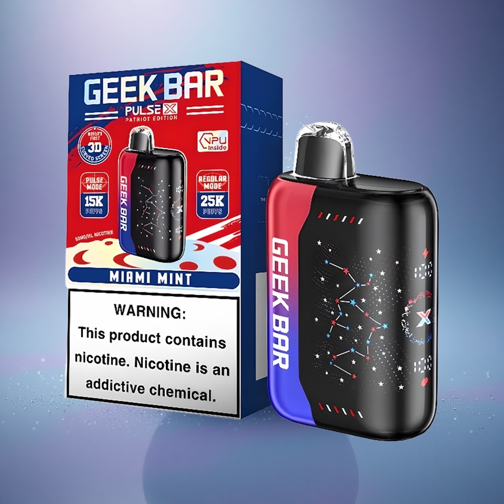 GEEK BAR Pulse X 25000 Puffs Édition Patriot Géant 25000 Bouffées 18mL Double Mesh