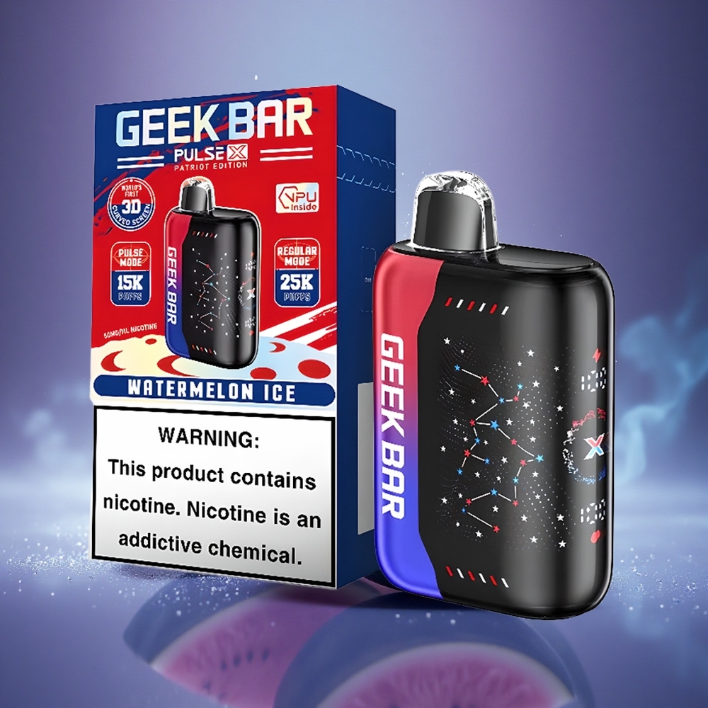 GEEK BAR Pulse X 25000 Puffs Édition Patriot Géant 25000 Bouffées 18mL Double Mesh