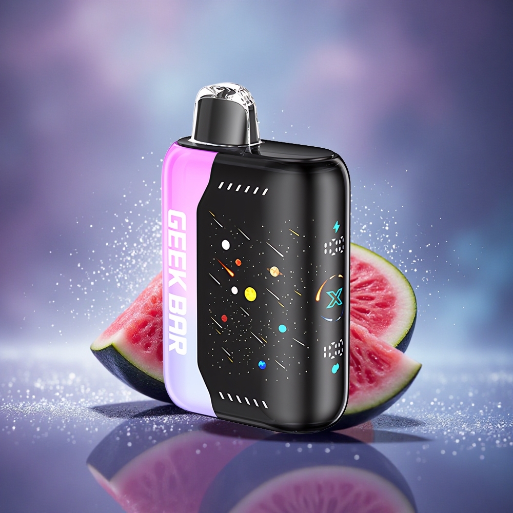 GEEK BAR Pulse X 42K Puffs Meteor Edition Fraise Pastèque Dual Mesh Écran Courbé