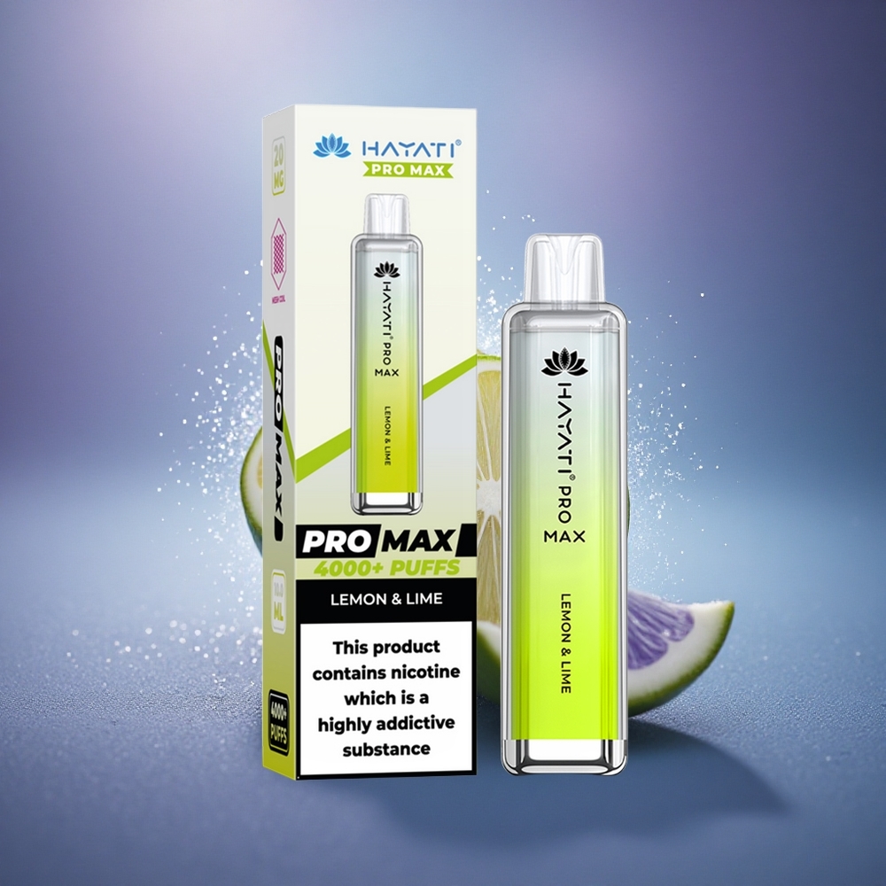 Hayati Pro Max 4000 Puffs Citron & Citron Vert Rechargeable 1400mAh Dual Mesh Coil