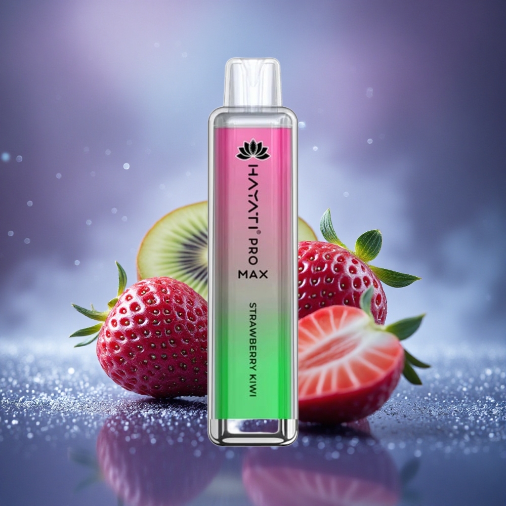 Hayati Pro Max 4000 Puffs Fraise Kiwi Double Mesh Rechargeable