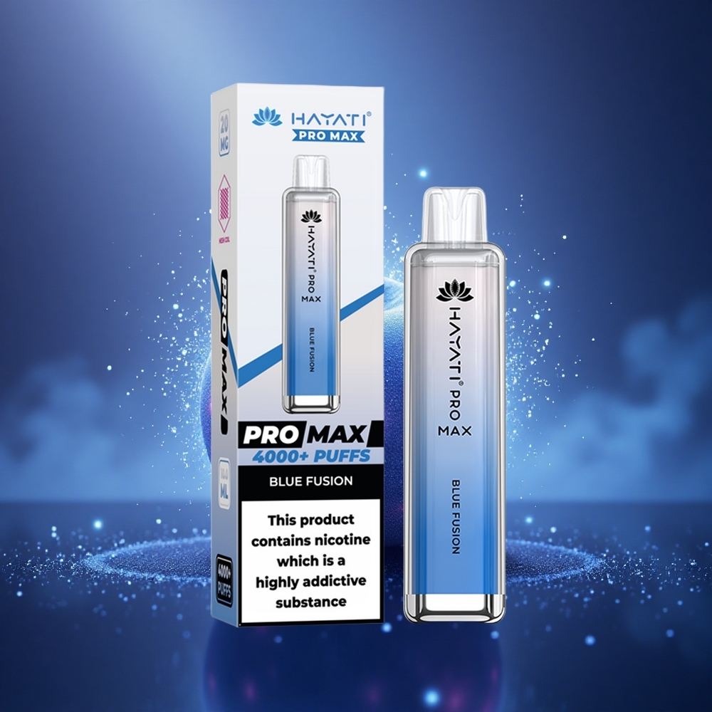 Hayati Pro Max 4000 Puffs Fusion Bleu Rechargeable Dual Mesh