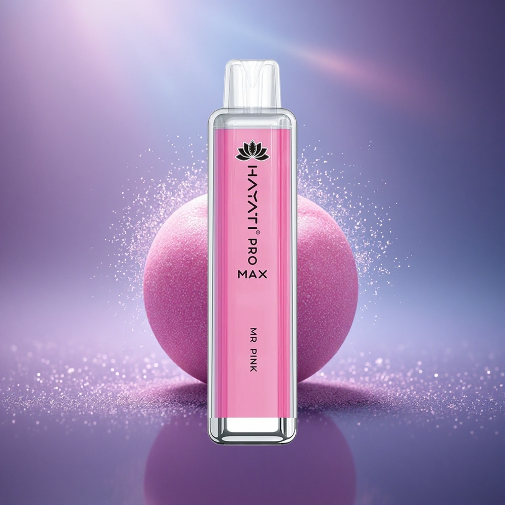 Hayati Pro Max 4000 Puffs Monsieur Rose 1400mAh Rechargeable LED Cristal