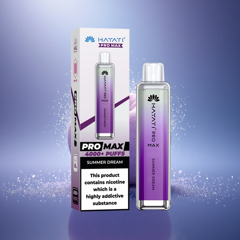 Hayati Pro Max 4000 Puffs Rêve d'Été Dual Mesh Rechargeable Cristal
