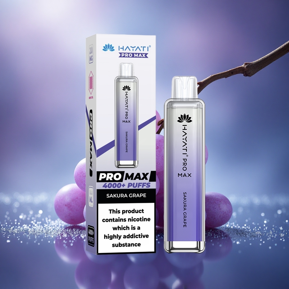 Hayati Pro Max 4000 Puffs Raisin Sakura Rechargeable 2ml