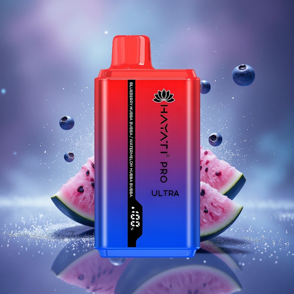 Hayati Pro Ultra 15000 Puffs Bubble Gum Bleuet Pastèque 15000 Puffs 2% 24ml