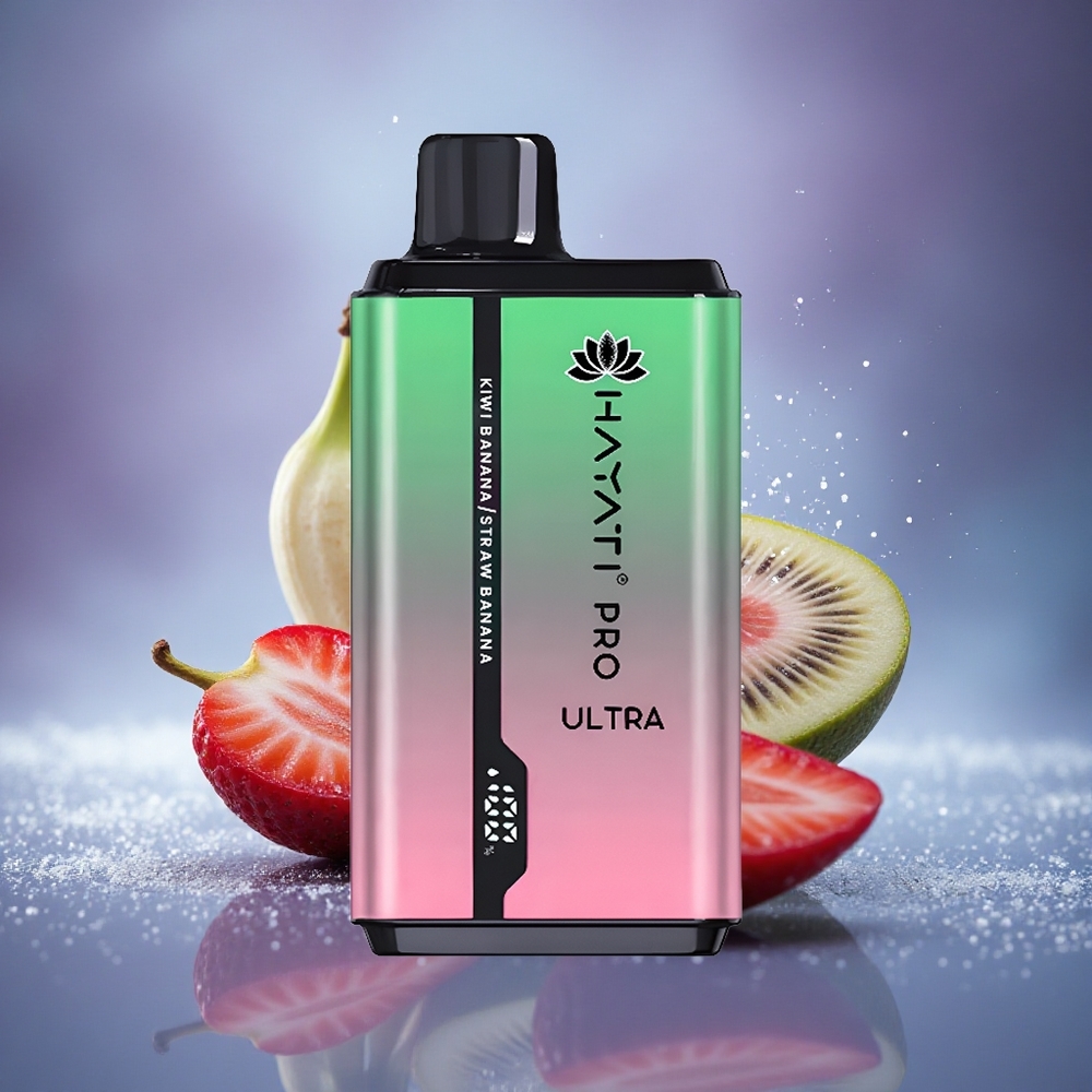 Hayati Pro Ultra 15000 Puffs Kiwi Banane Fraise Banane 850mAh 24ml 2%