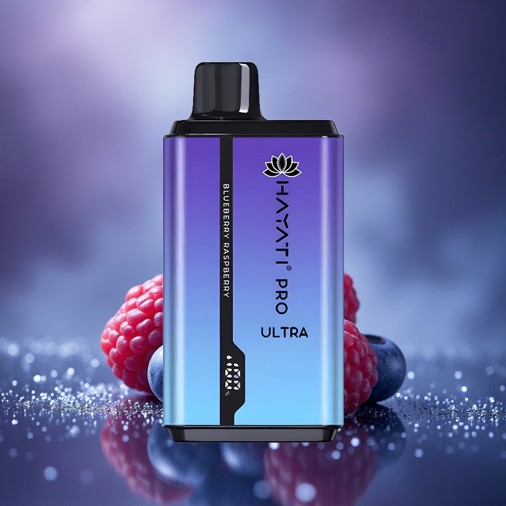 Hayati Pro Ultra 15000 Puffs Myrtille Framboise 850mAh 24ml 2%