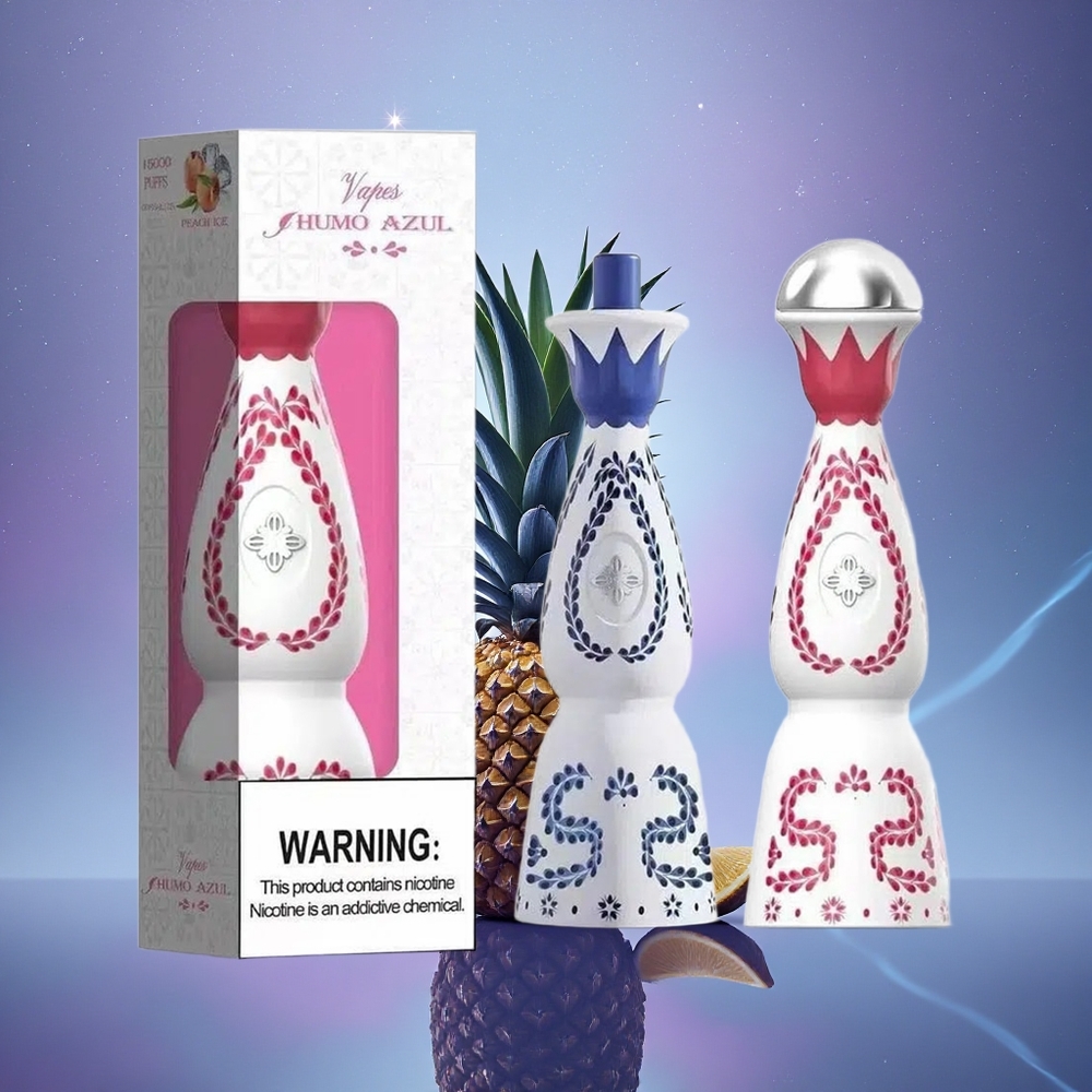 Humo Azul 15000 Puffs Ananas Tropical avec Réservoir Prérempli 20mL et Batterie Rechargeable 500mAh