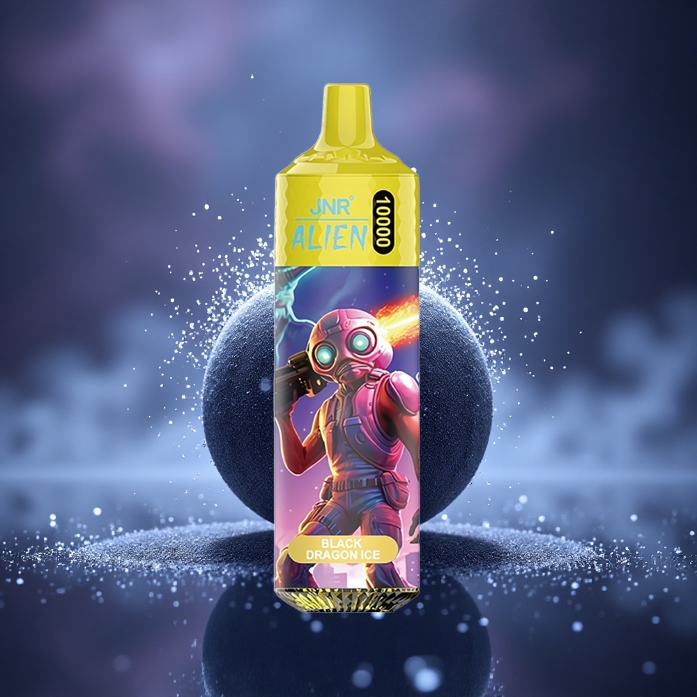 JNR Alien 10000 Dragon Noir Glace avec Batterie 850mAh et LED RGB
