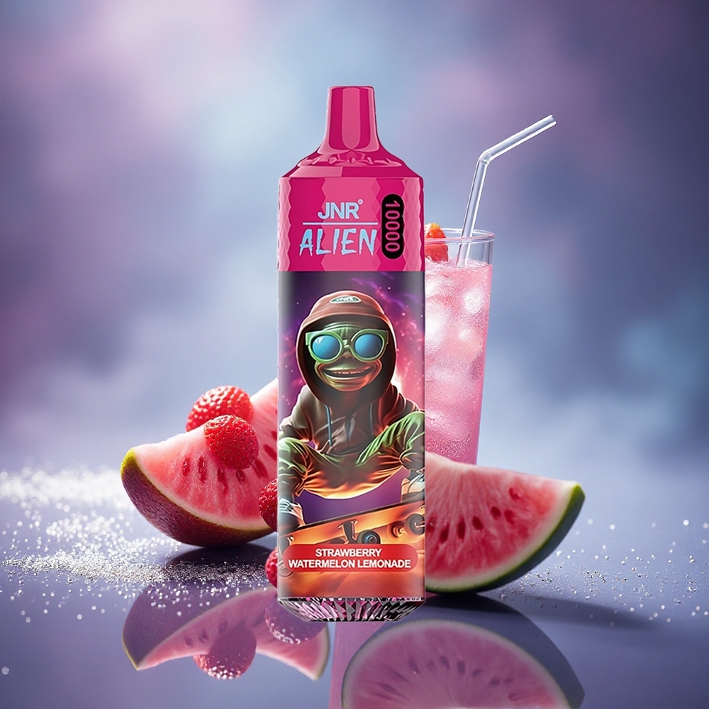 JNR Alien 10000 Fraise Pastèque Citronnade avec LED RGB et Charge Rapide Type-C