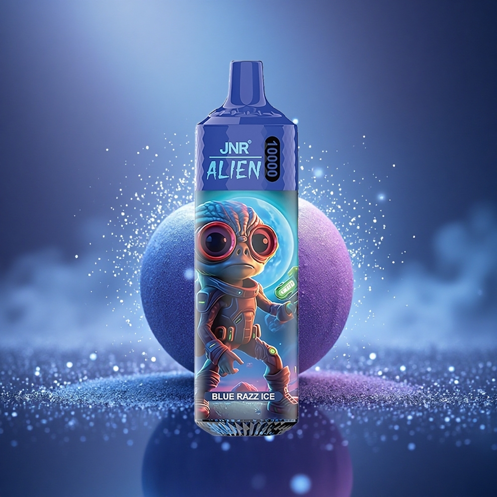 JNR Alien 10000 Glace Bleu Framboise LED Mesh