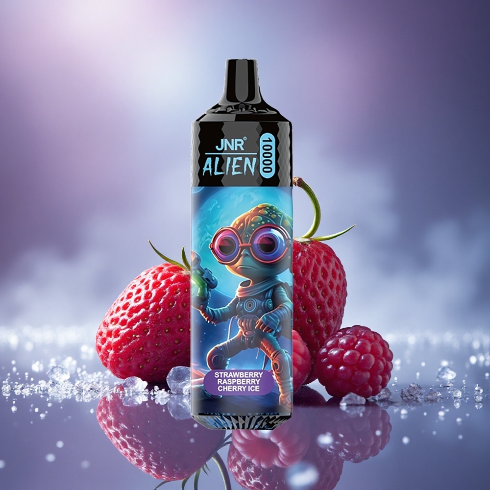 JNR Alien 10000 Glace Fraise Framboise Cerise avec LED RGB et Charge Rapide Type-C