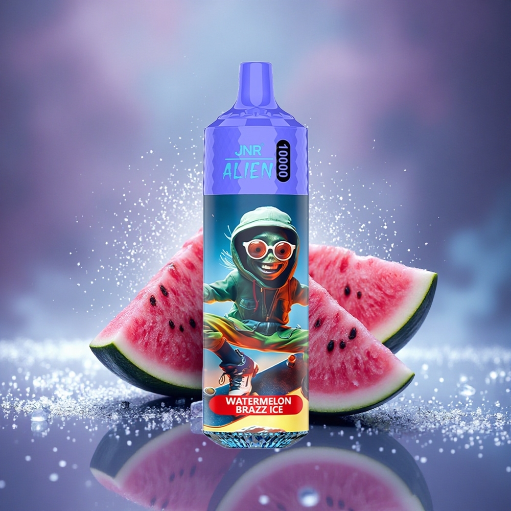 JNR Alien 10000 Glace Pastèque Brazz avec LED RGB et Charge Rapide Type-C