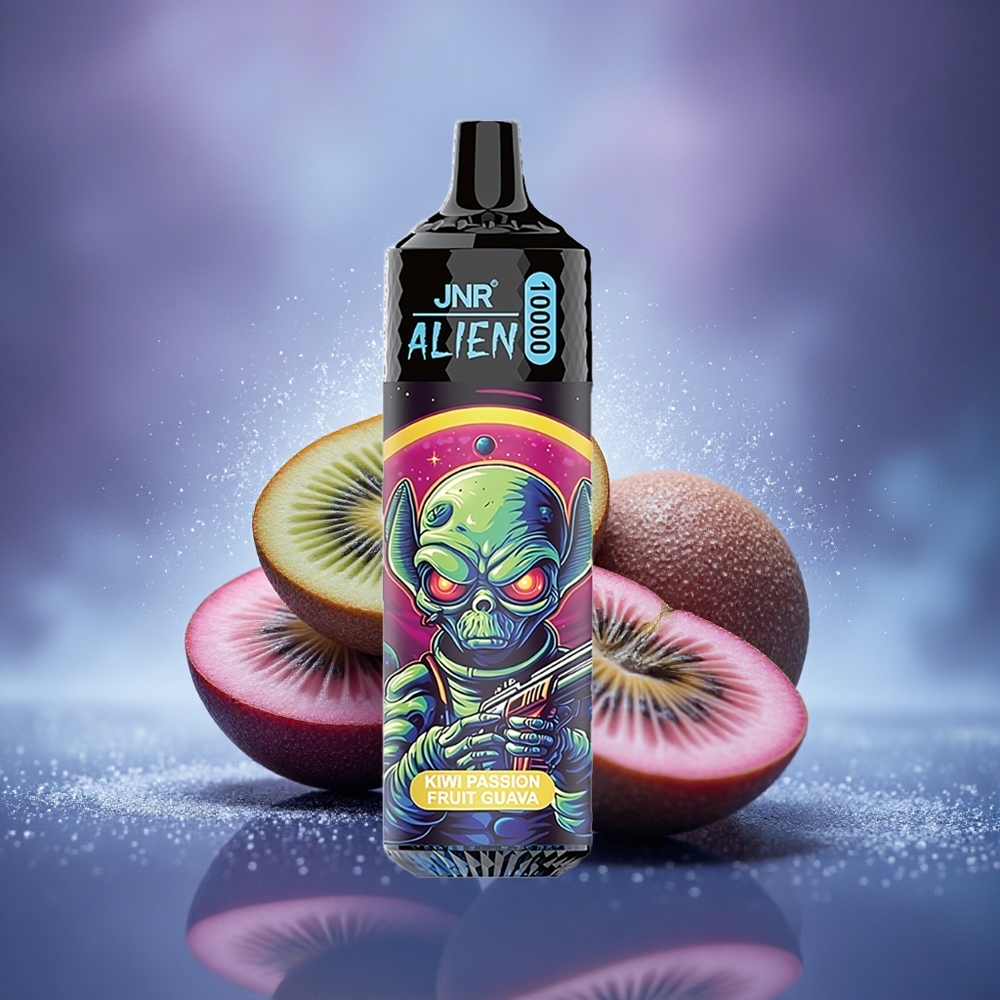 JNR Alien 10000 Kiwi Fruit de la Passion Goyave Sportif LED 20ml