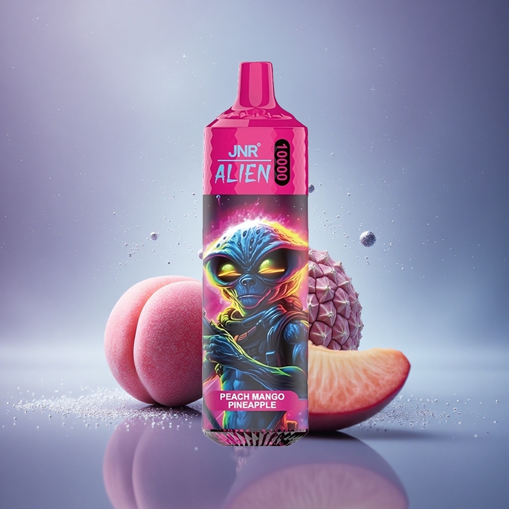 JNR Alien 10000 Pêche Mangue Ananas avec Batterie 850mAh et Lumières LED