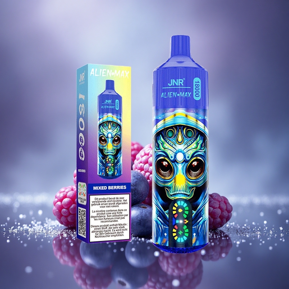 JNR Alien Max 18000 Baies Mixtes LED Double Mesh 850mAh