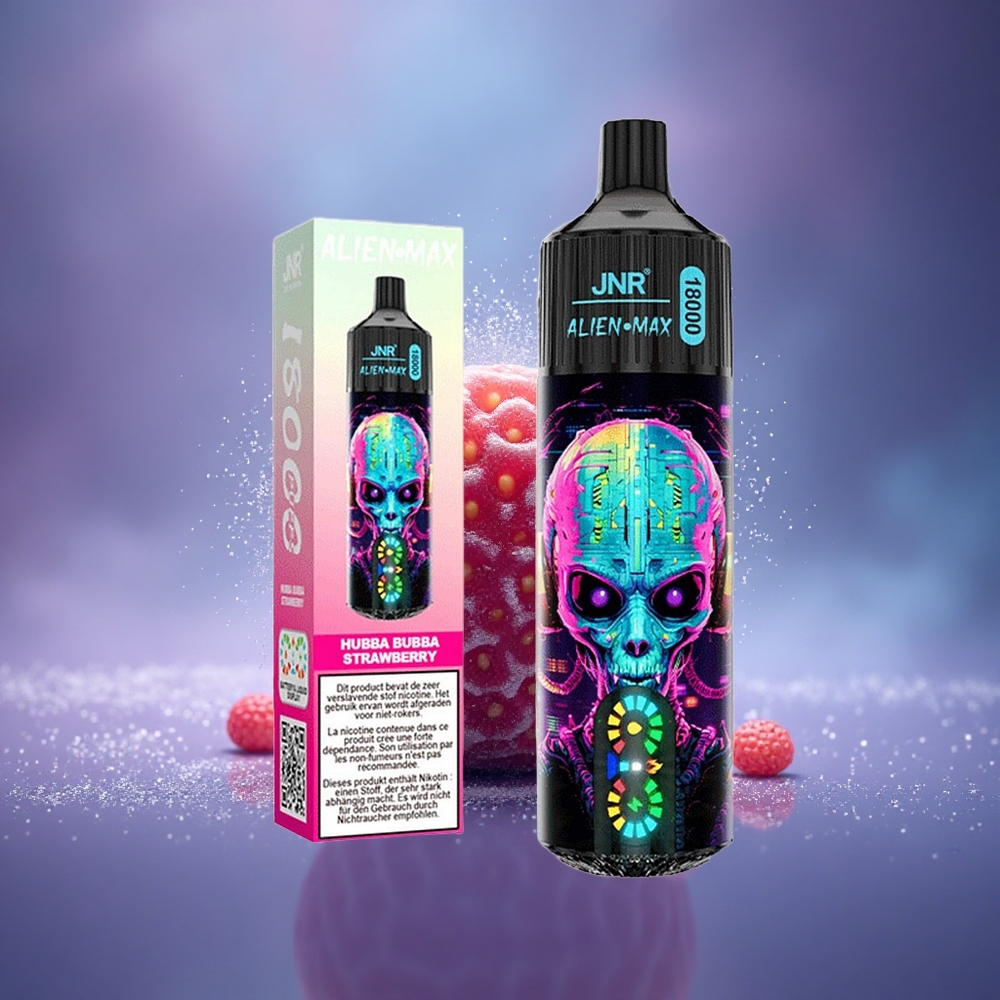 JNR Alien Max 18000 Bubble Fraise Max Double Mesh Charge Rapide