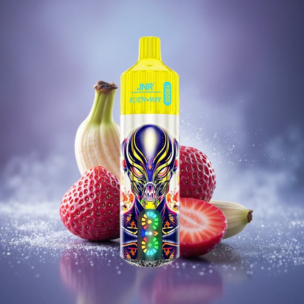 JNR Alien Max 18000 Fraise Banane Double Mesh & Affichage LED